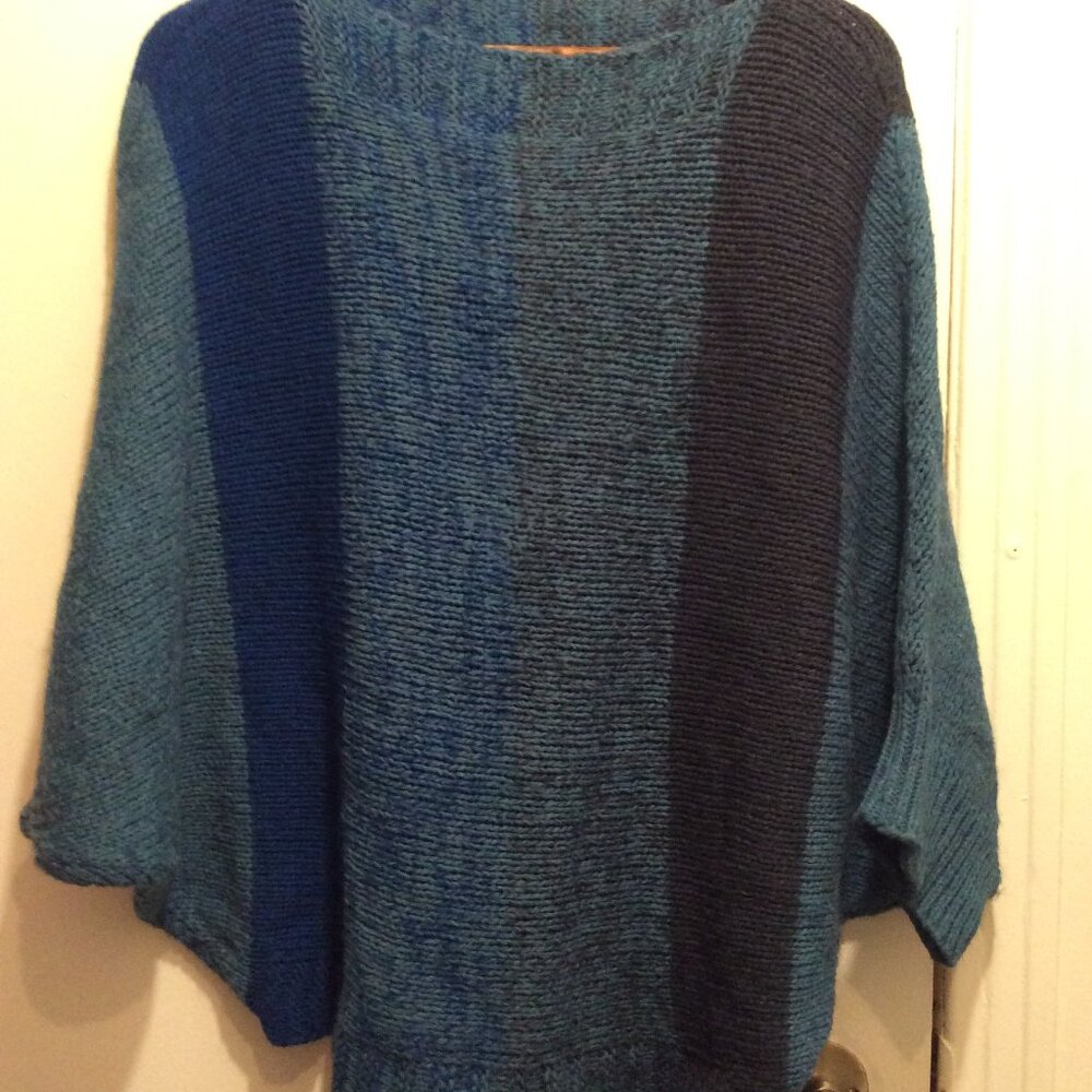 M Made in Italy Blue & Navy Acrylic Sweater – L/XL